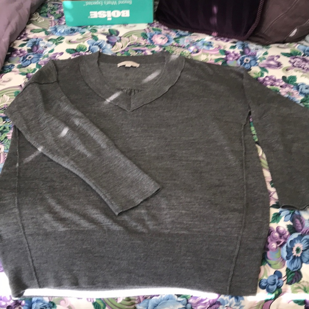 Cute heather gray sweater, XXL